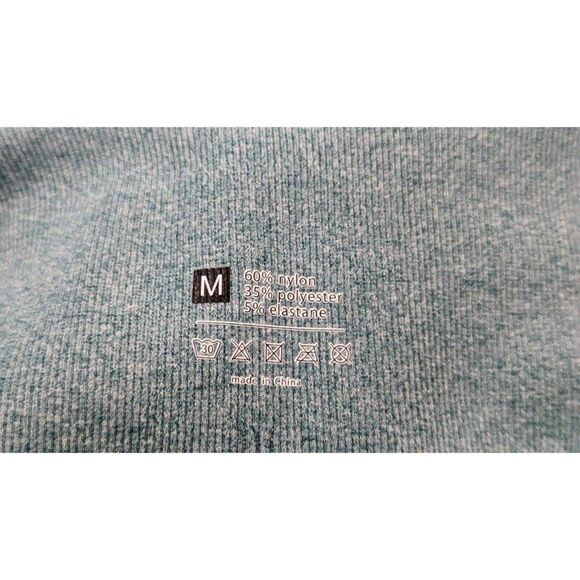 Womens Size Medium Green Cross Fit Training Workout Pants Leggings Stretch - Picture 7 of 7